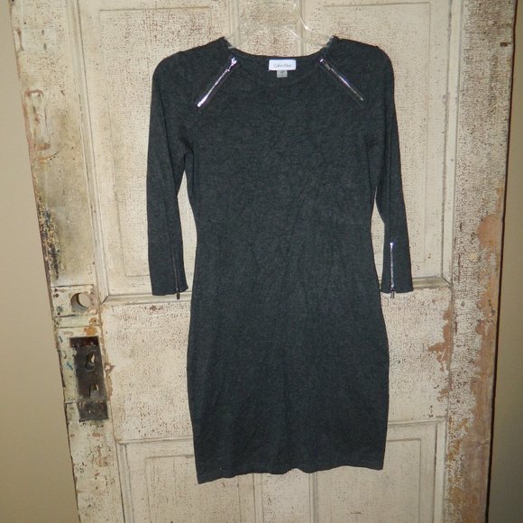 Calvin Klein Zipper Accent Dress Size Small (G-10) - Picture 1 of 4
